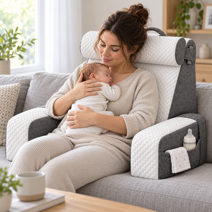 Pregnancy & Nursing Back Pillow with Arms