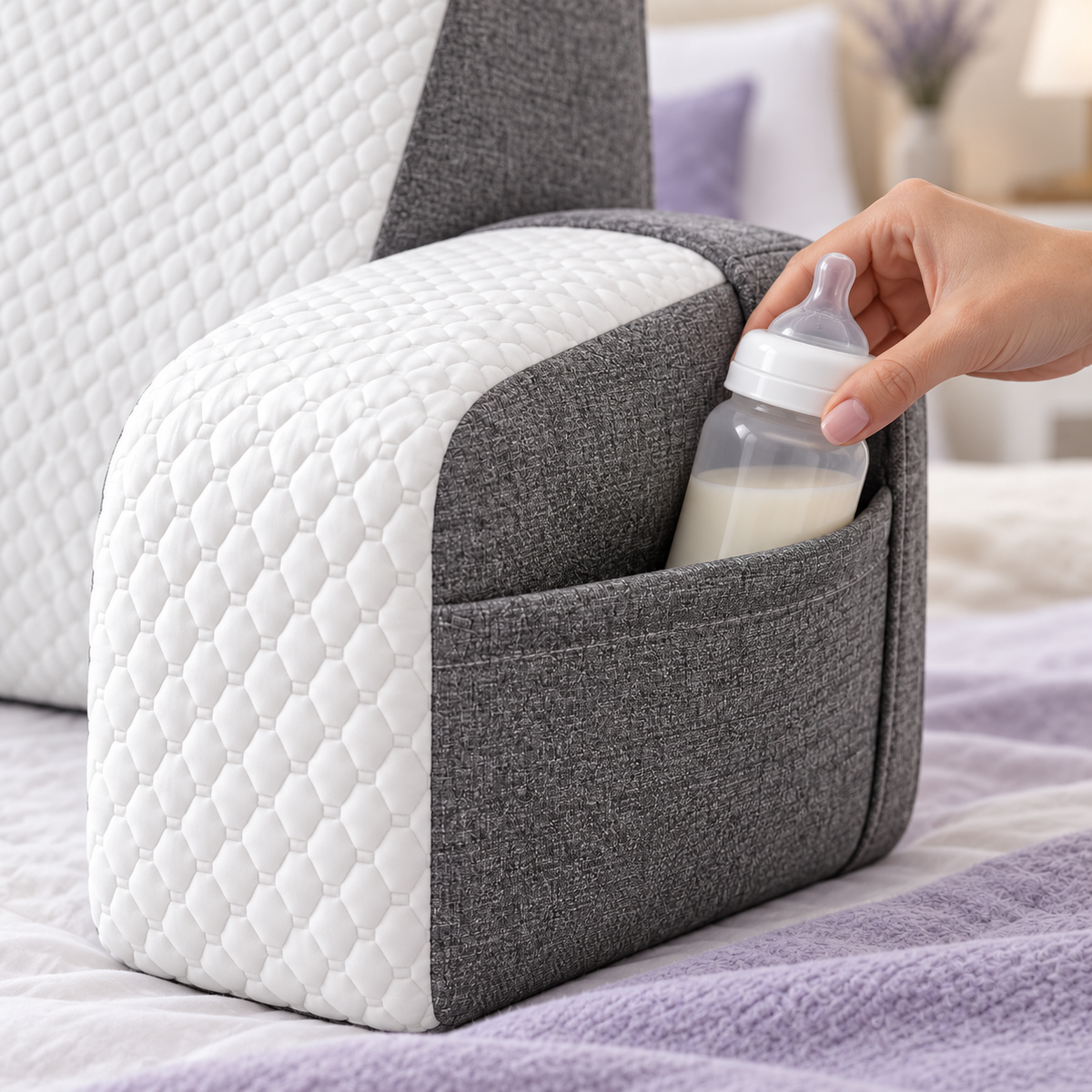 Pregnancy & Nursing Back Pillow with Arms